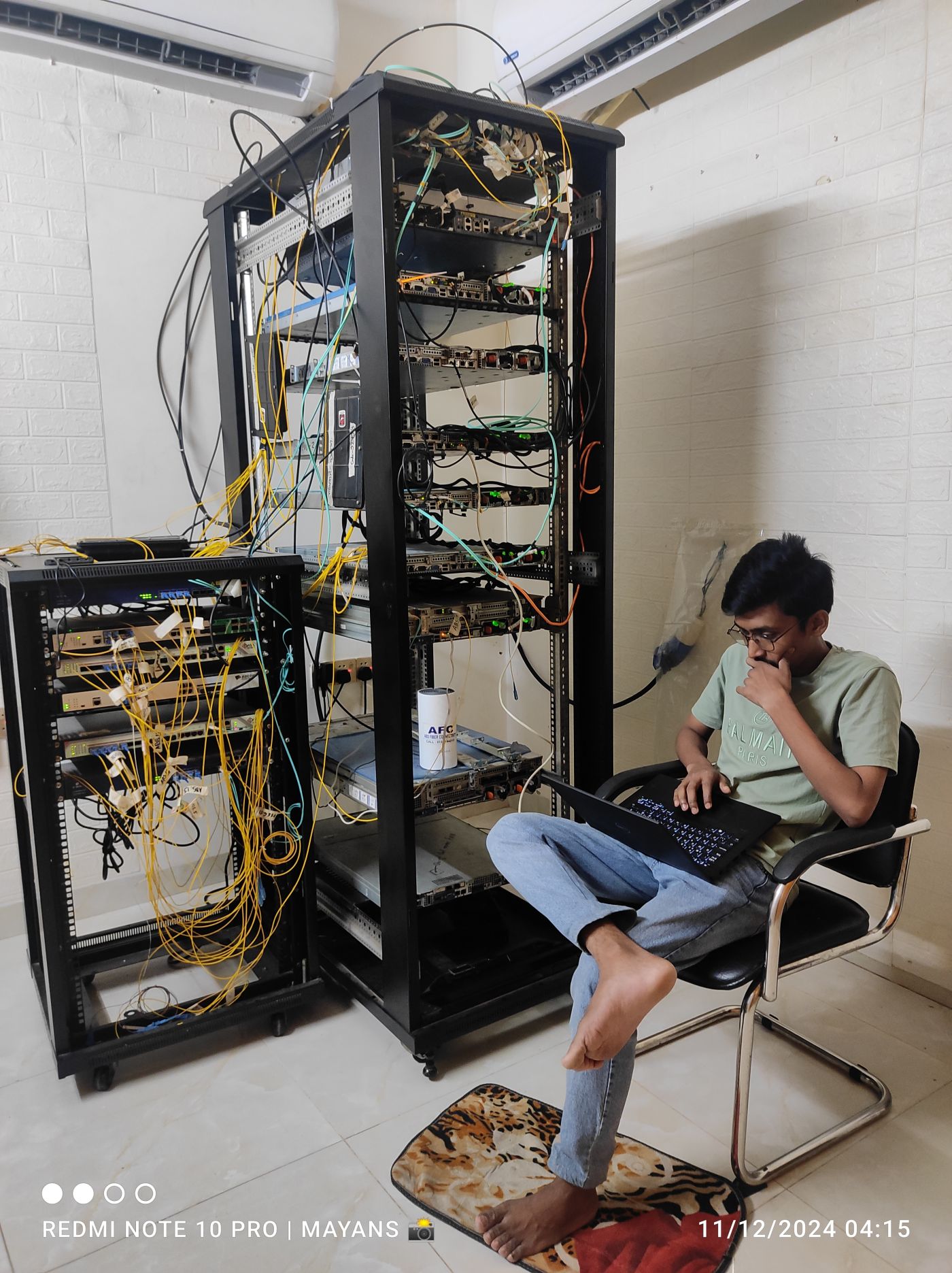 NOC Rack Deployment & Cabling