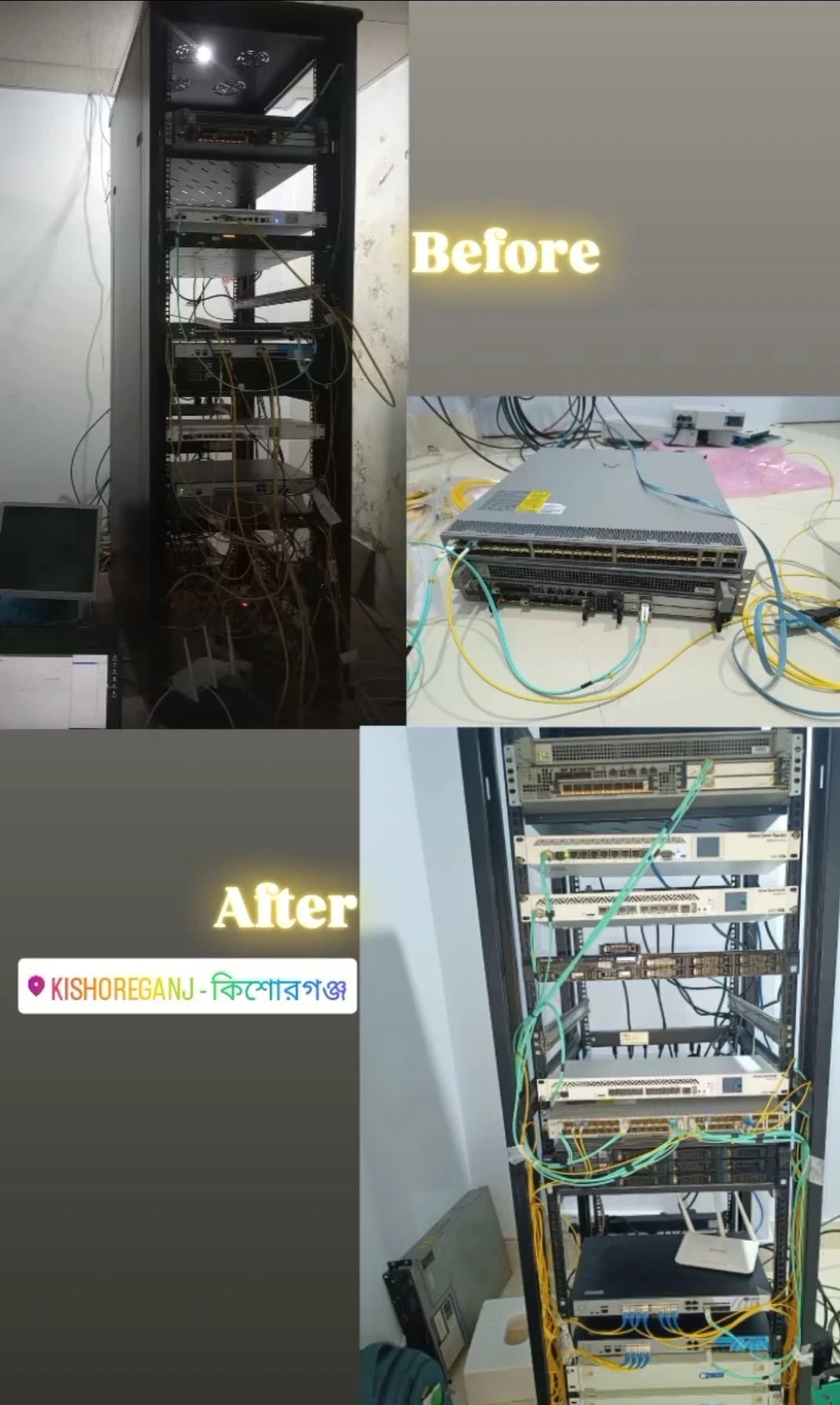Network Rack Revamp — Kishoreganj